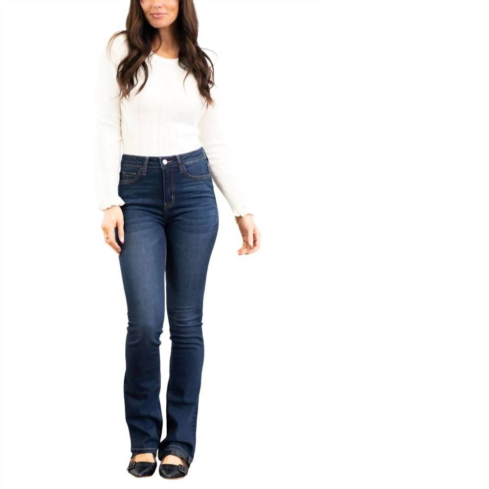 New. Worn once.  vervet by flying monkey runaway high rise boot cut in dark blue